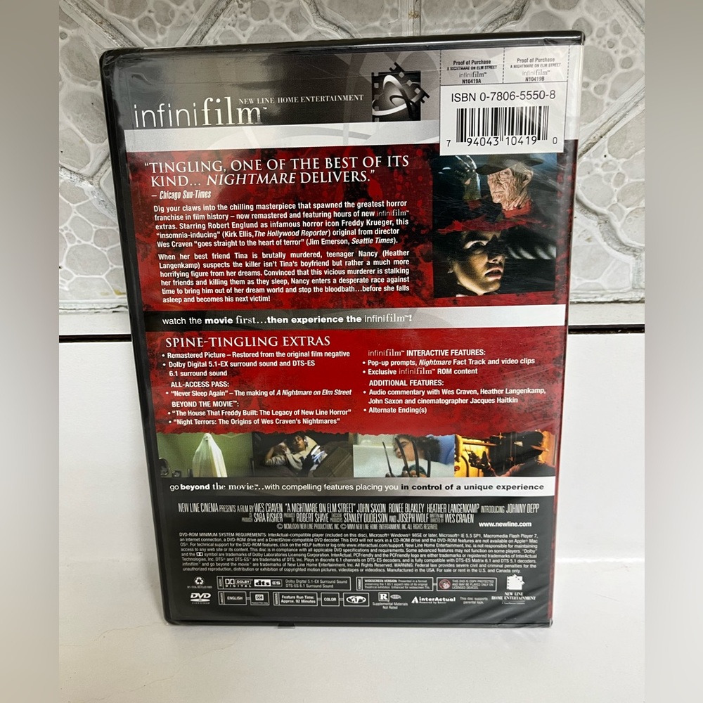 New Nightmare on Elm Street DVD - Picture 2 of 2